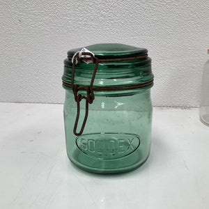 I 12. Solidex 0.75L French vintage green jar at French Originals NZ