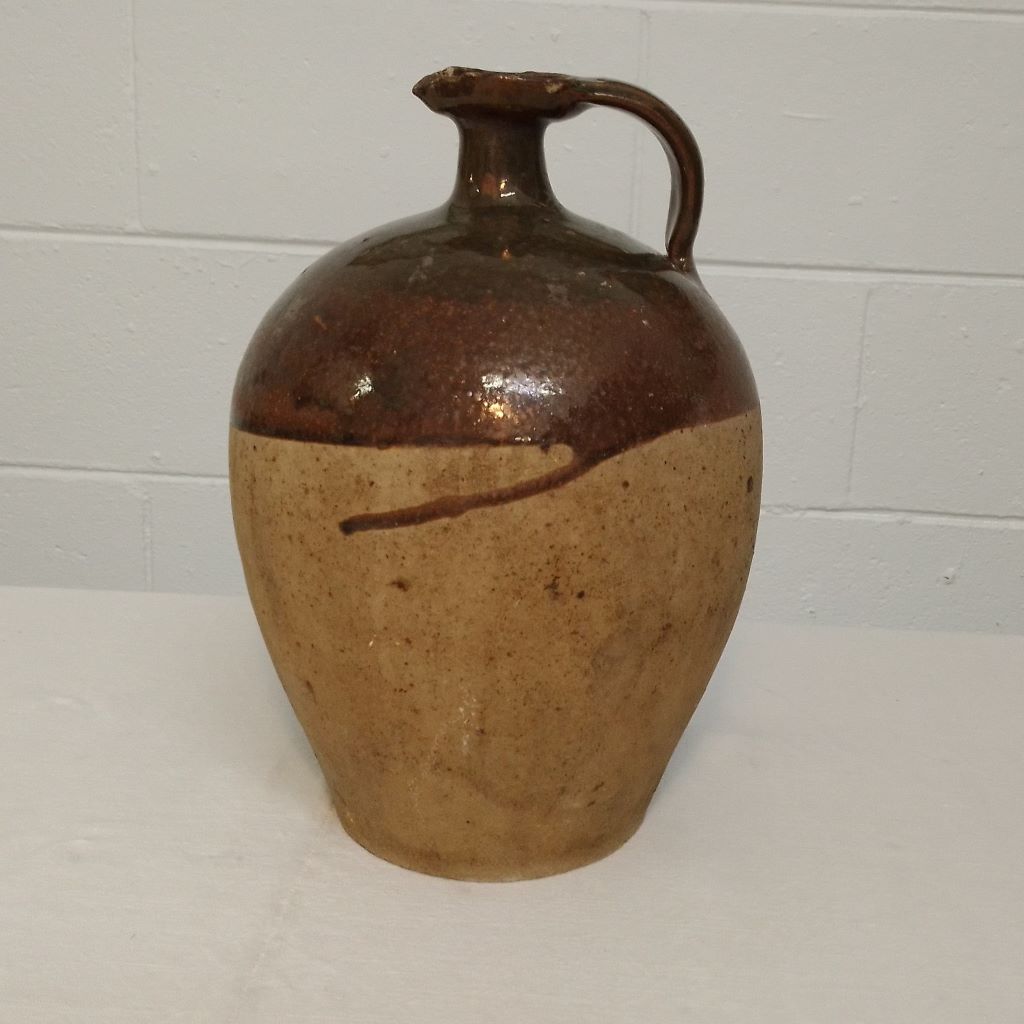 Antique French glazed pottery jug from French Originals NZ