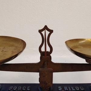 Antique French shop counter scales at French Originals NZ