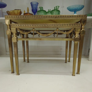Brass frames of French antique side tables at French Originals NZ