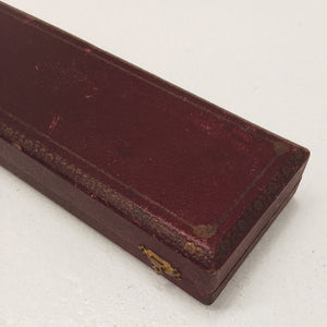 french vintage burgundy and gold carving set box at French Originals NZ