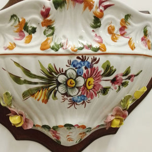 Capodimante flowers on Italian ceramic at French Originals NZ