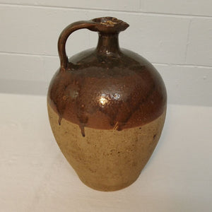 French antique glazed pottery jug from French Originals NZ