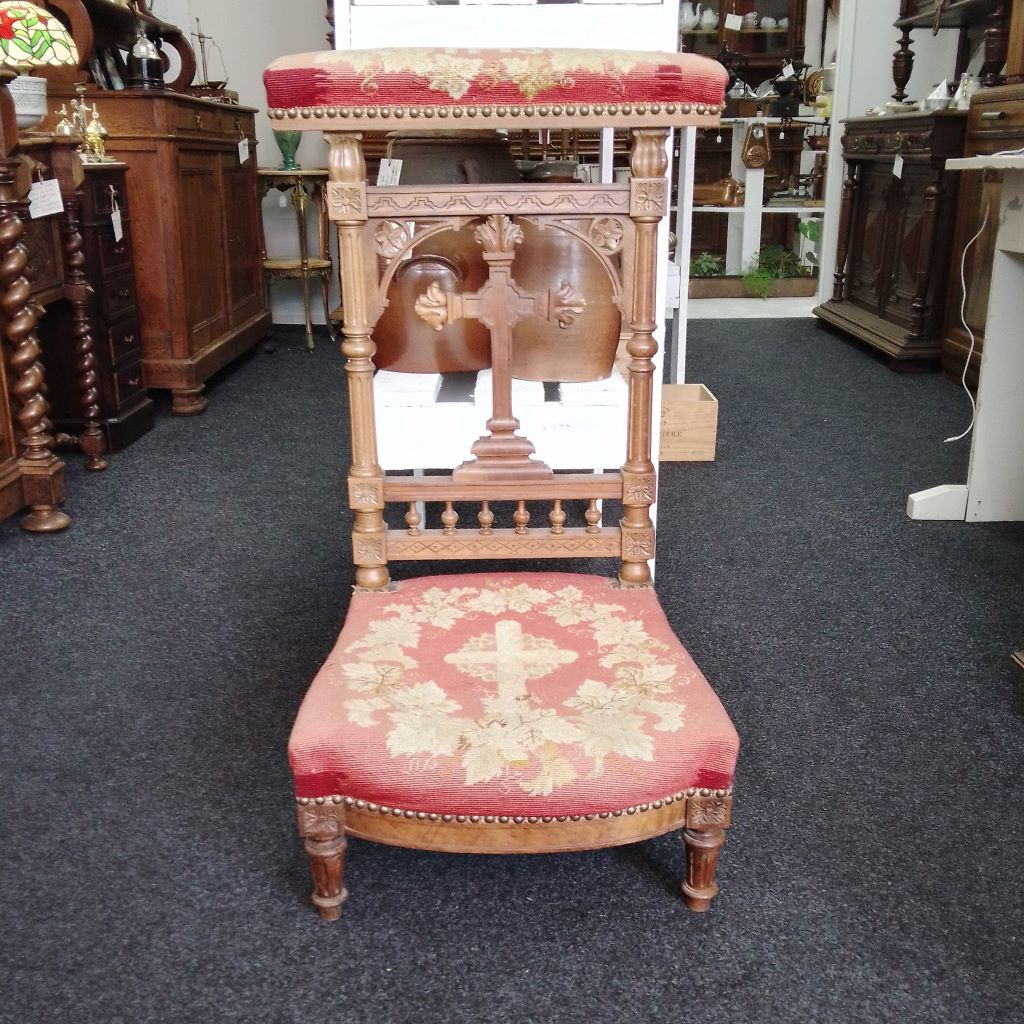 French antique prayer chair at French Originals NZ