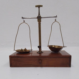 French brass assaying scales at French Originals NZ
