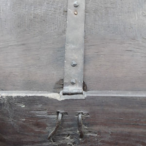 hand forged nails and hinges on antique french  trunk at French Originals NZ