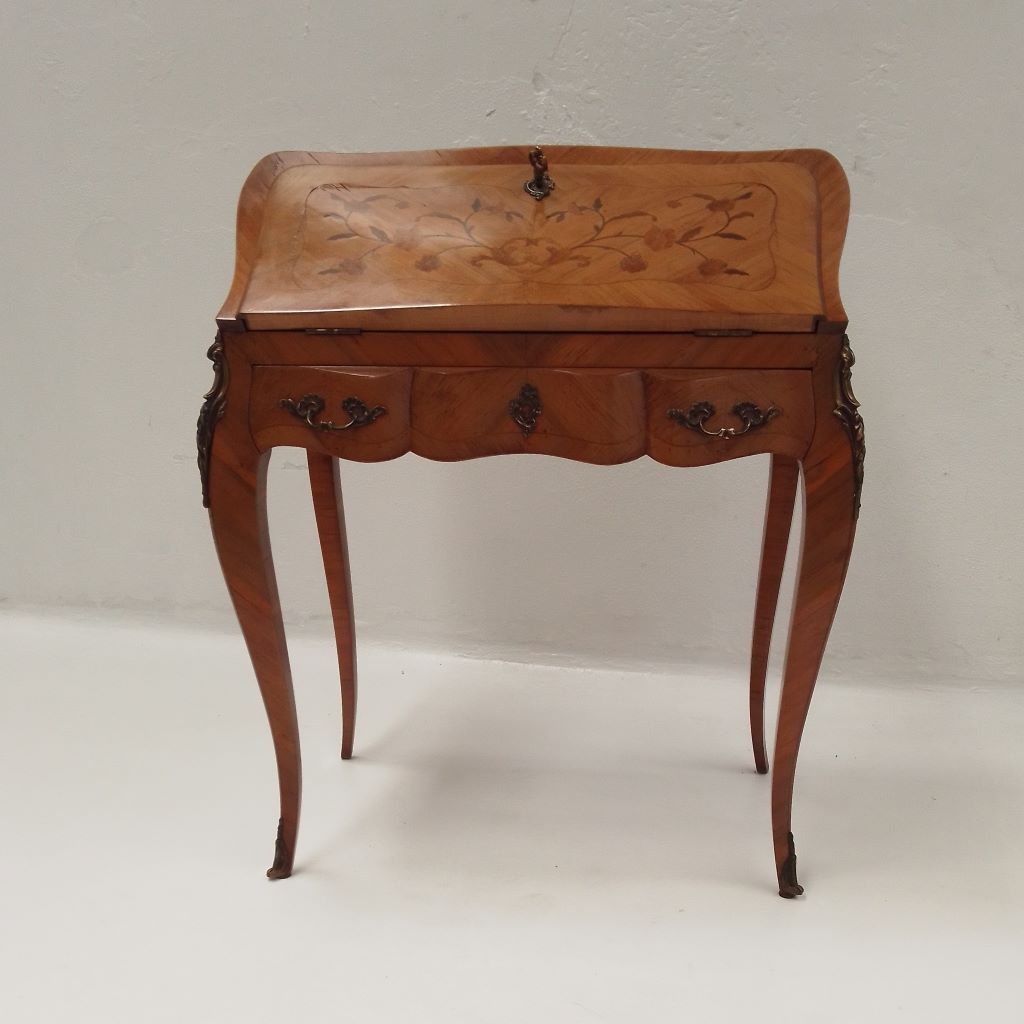 Louis XV style French marquetry ladies writing desk at French Originals NZ