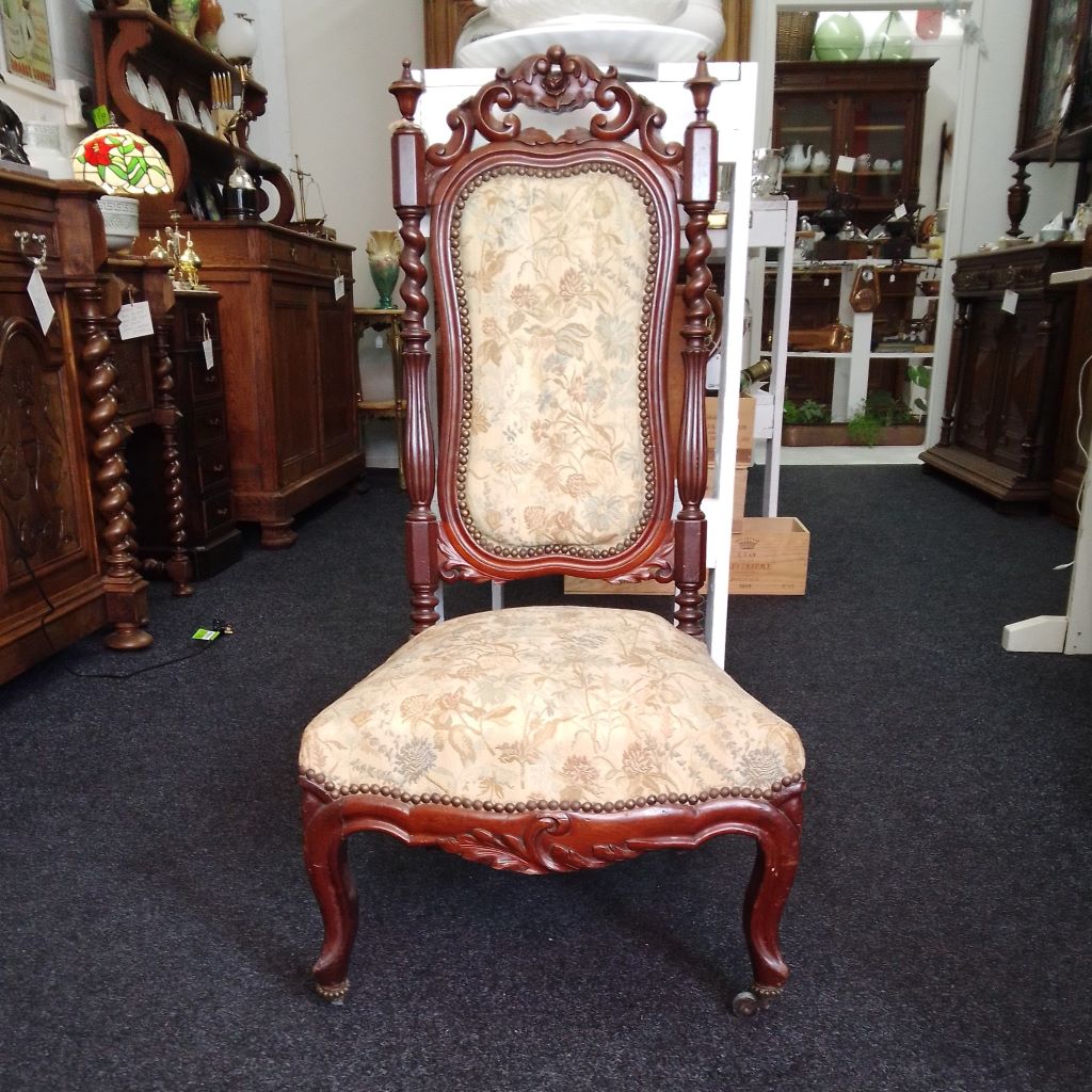 second empire carved French slipper chair at French Originals NZ