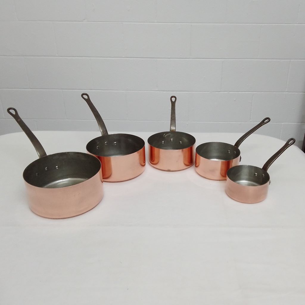 Vintage French Made Copper Pots French Originals