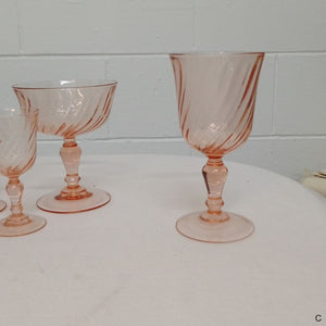 Size C French vintage Rosaline glass from French Originals NZ