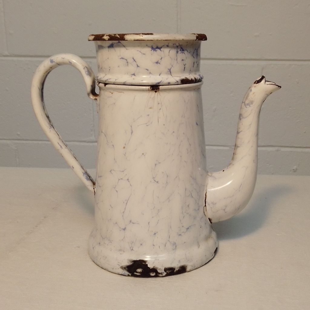 Vintage French enamel cafetiere from French Originals NZ
