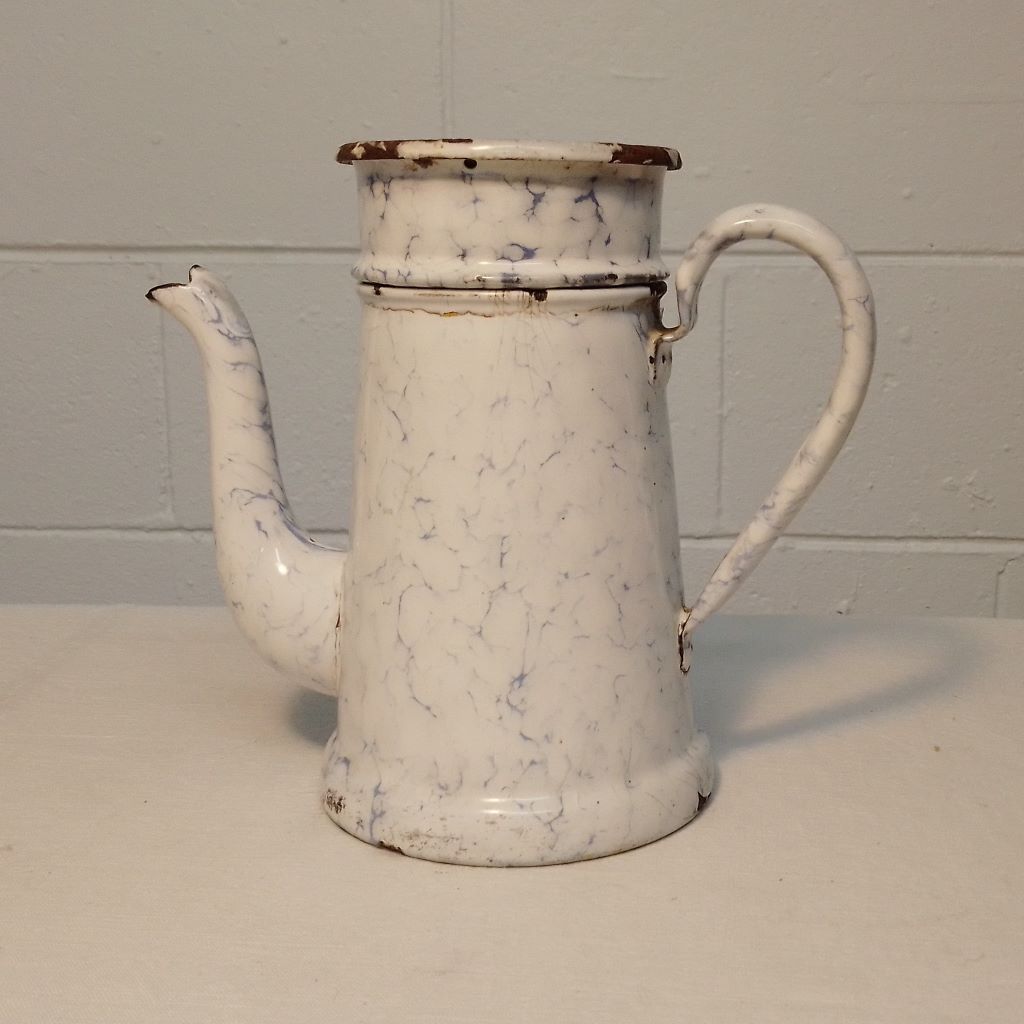 Vintage French enamel coffee pot from French Originals NZ