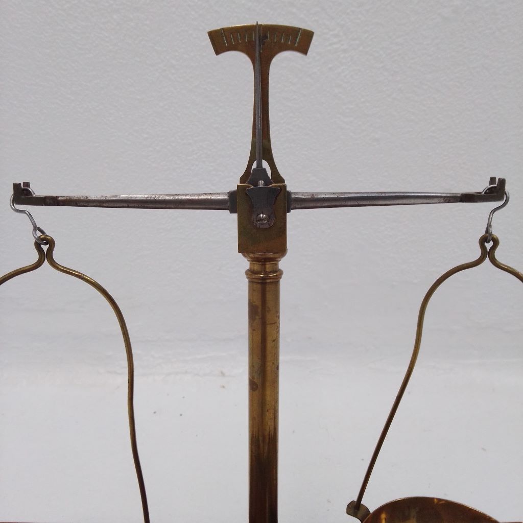 Balance of French antique assaying scales at French Originals NZ