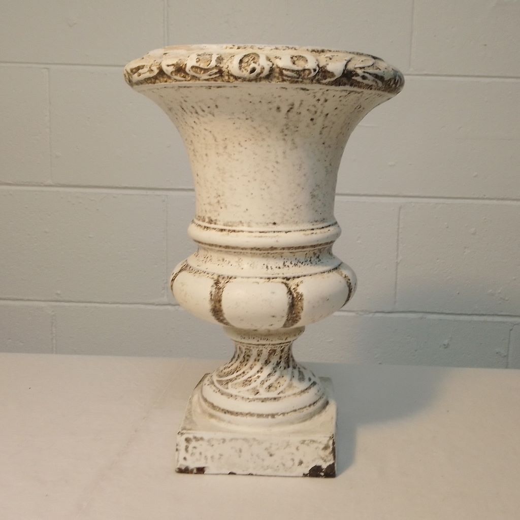 white patina antique french urn from French Originals NZ