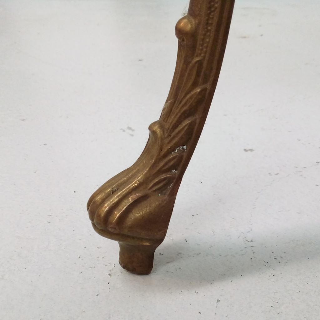 bronze foot of French vintage side table at French Originals NZ