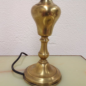 dent in side of antique French brass lamp at French Originals NZ