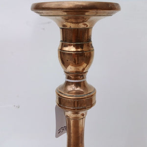 flared top of French antique brass candlestick at French Originals NZ
