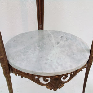 marble shelf on French antique side table at French Originals NZ