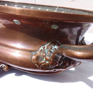 moulded copper handle of French vintage plate at French Originals NZ