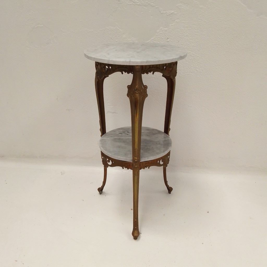 ornate  French marble and bronze sidetable at French Originals NZ