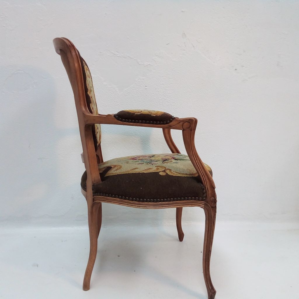 side view of French chair Louis XV style at French Originals NZ
