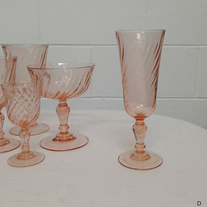 size D French vintage Rosaline glass from French Originals NZ