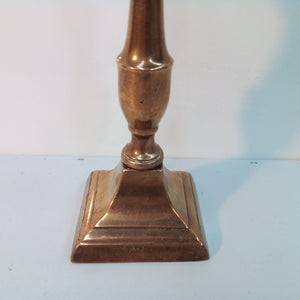 square base of French antique brass candlestick at French Originals NZ