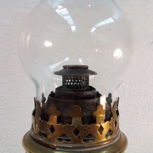 Matador wickless burner on French antique oil lamp at French Originals NZ