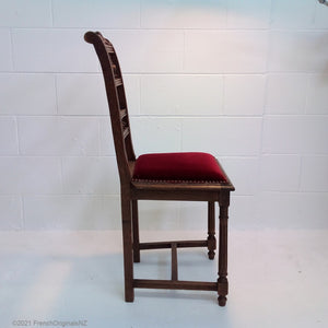 Antique French Chair velvet Seat NZ