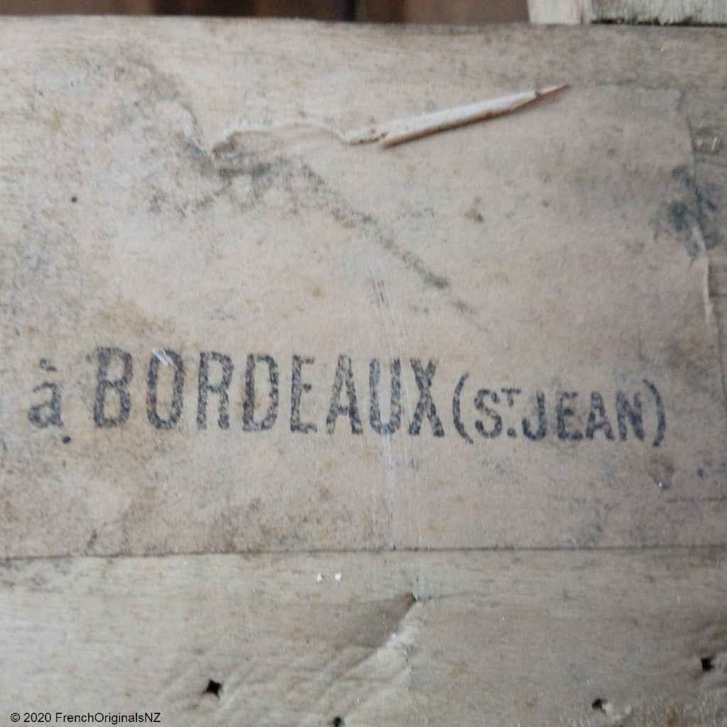 Antique French Furniture Freight Label NZ