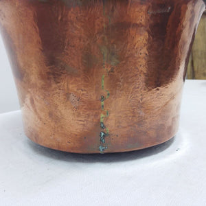 Beaten copper seamon French Vintage Goardere copper cauldron from FrenchOriginalsNZ