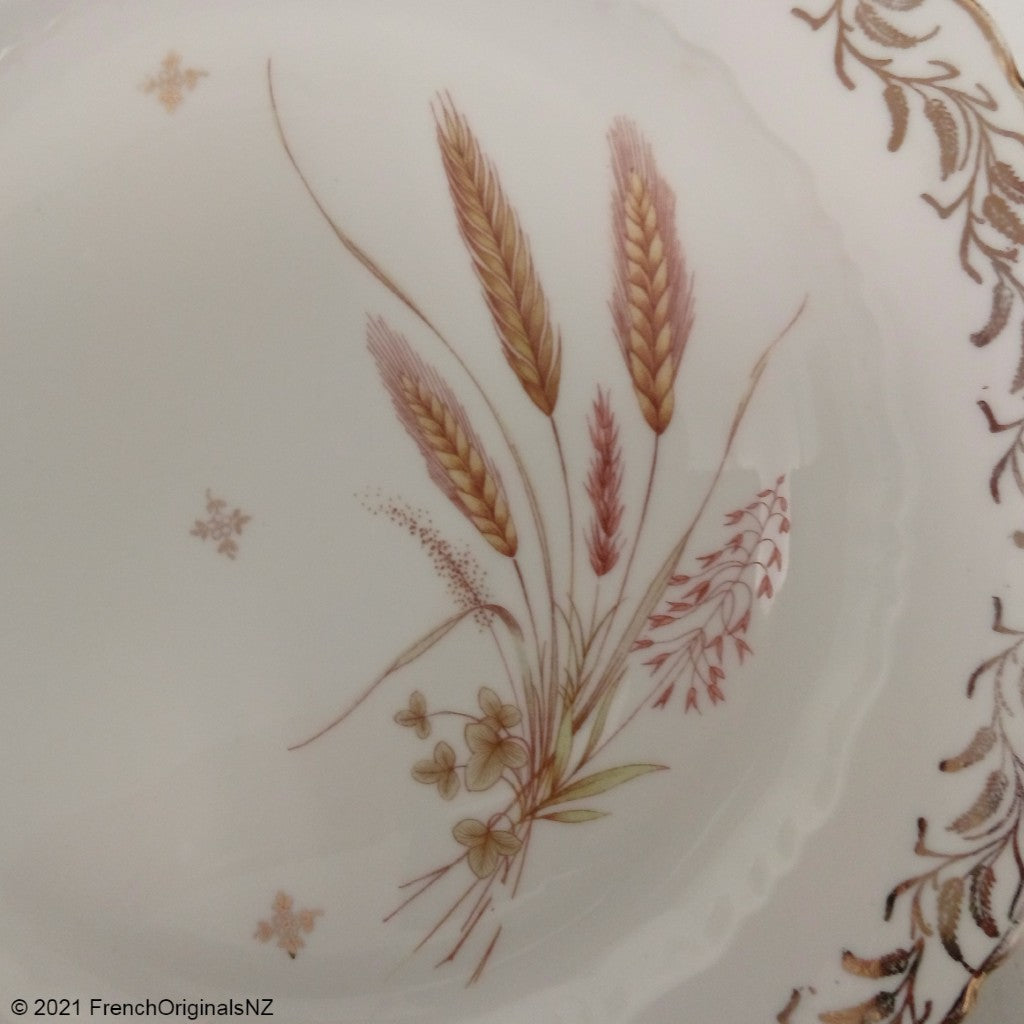 Chadelaud Imperial Limoges Porcelain wheat design NZ