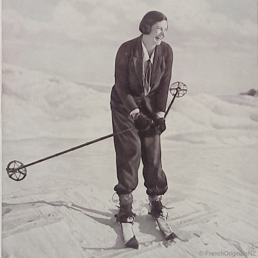 Charming Kiwi winter sports girl New Zealand 1932