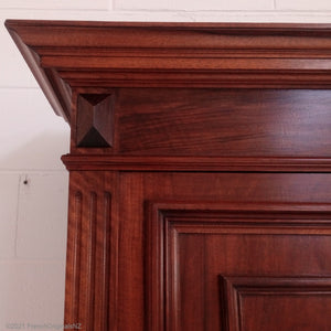 cornice of mahogany antique cupboard nz