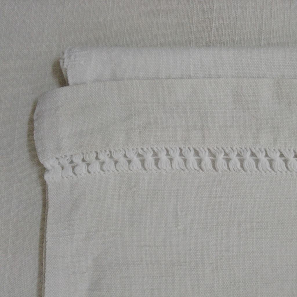 Edging on a french vintage sheet from French Originals NZ