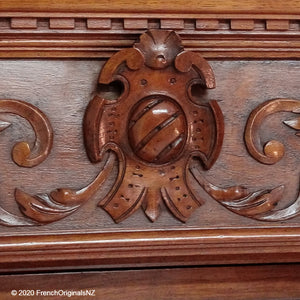 French Antique Dresser carving detail NZ
