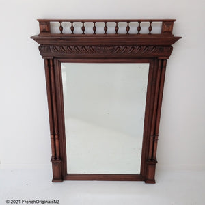 French Antique Over Mantle Mirror NZ