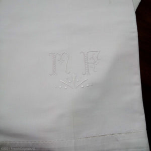 French Linen Embroidered Sheet NZ