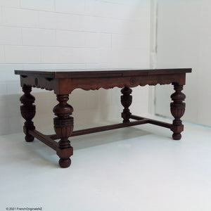 French Oak Antique Table NZ