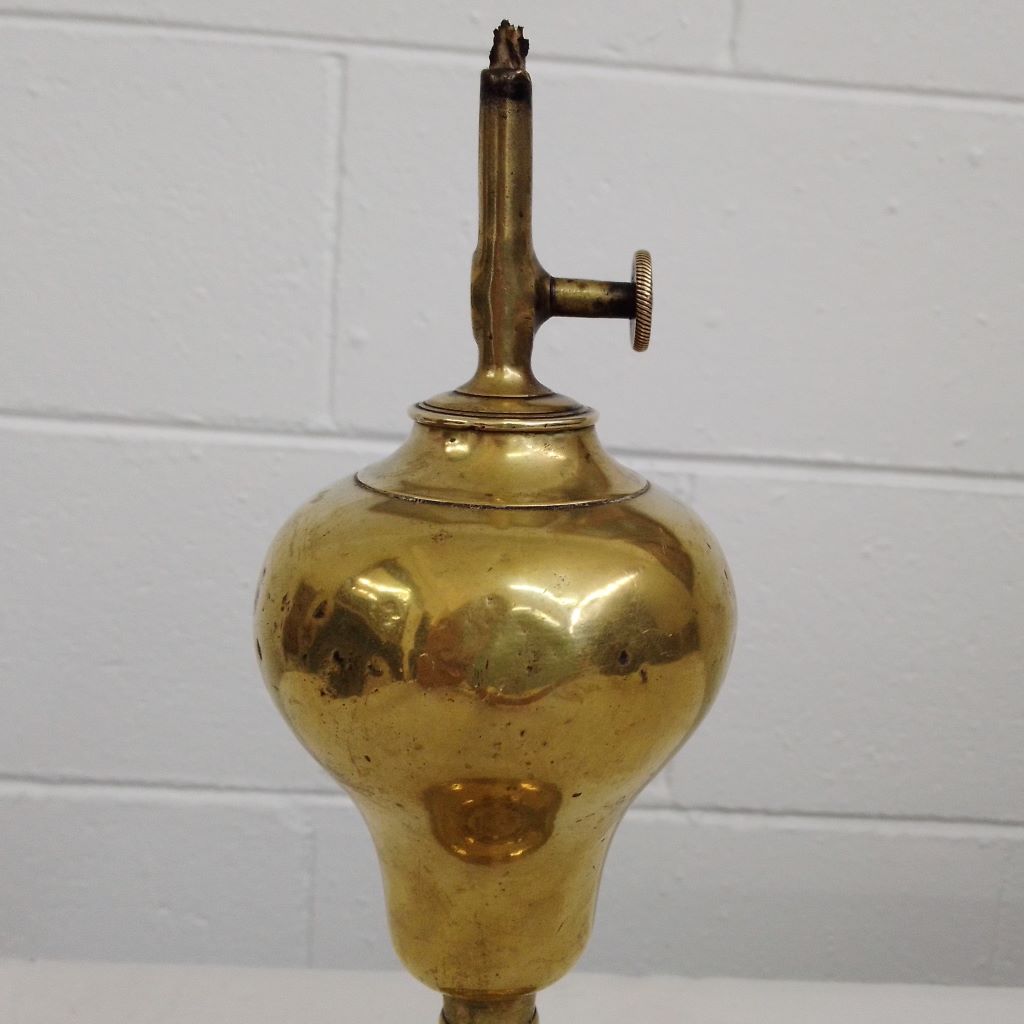 French antique brass GARDON whale oil lamp from French Originals NZ