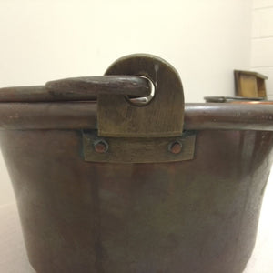 French vintage copper cauldron brass handle braket from French Originals NZ