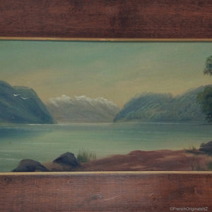 H T Garratt Lake Manapouri by Paul Wren New Zealand oil landscape