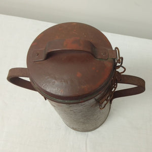 Lid of French Vintage copper milk churn from French Originals NZ