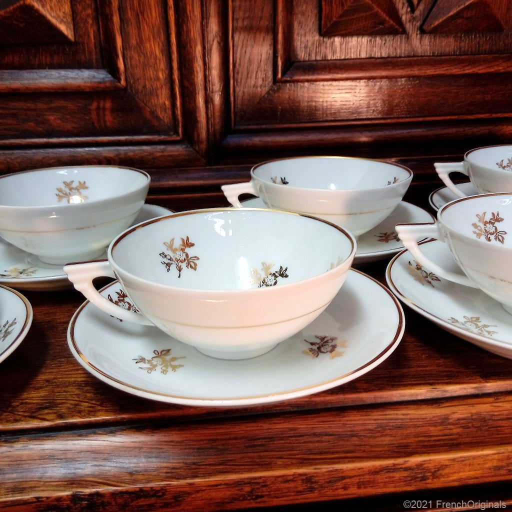 Limoges Porcelain Cup and Saucers NZ