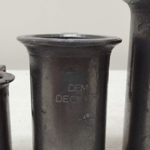demi decilitre mark on French antique pewter jug from French Originals NZ